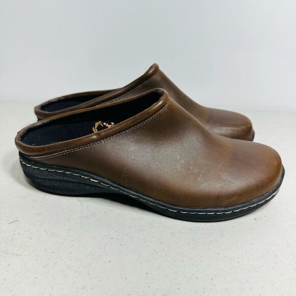 Brown Oiled Aetrex Robin Slip On Size 37-7 - Picture 2 of 8